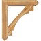 Ekena Millwork Merced Arts and Crafts Rough Sawn Bracket w/ Offset Brace, Western Red Cedar, 8"W x 40"D x 44"H BKT0806X40X44MRC03RWR - alternate 3